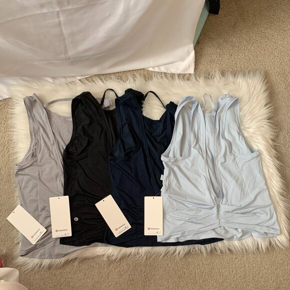 LULULEMON Deep Stretch Tank Tops SET (4 COLORS) Sz 8 - Picture 3 of 10